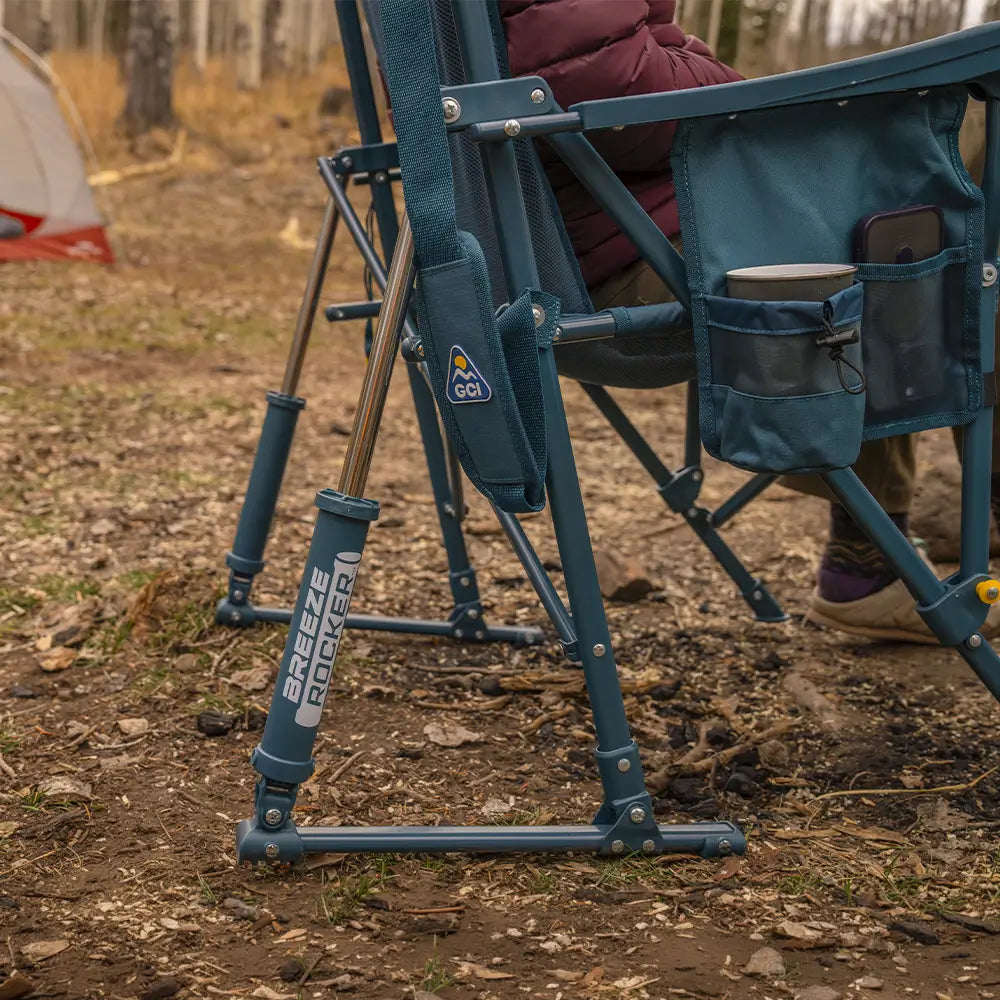 Heavy-Duty Freestyle BreezeRocker - Choice 504 - Heavy-Duty Kickback Rocker with Beverage Holder Detail
