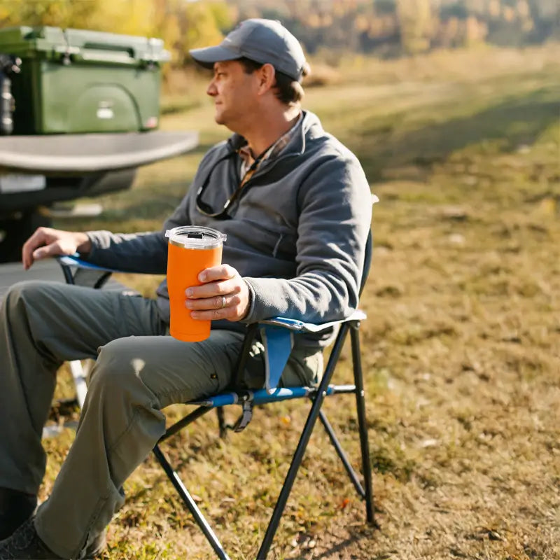 Ultra-Compact Comfort Quad Chair - Choice 989 - Space-Saving Micro-Folding Chair for Backpacking Detail