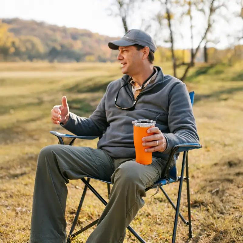 Ultra-Compact Comfort Quad Chair - Choice 989 - Space-Saving Micro-Folding Chair for Backpacking Detail