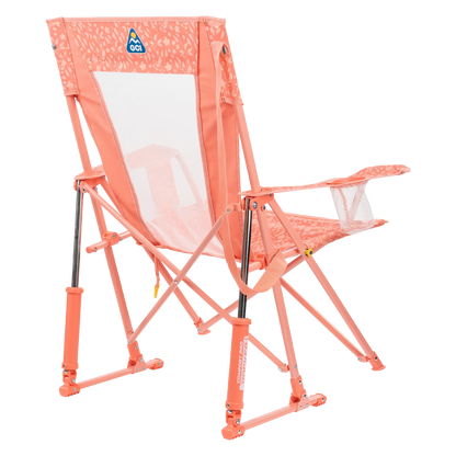 Luxury Camp Comfort Pro Rocker - Choice 375 - Patented Spring-Action Rocking Chair for Camping Detail