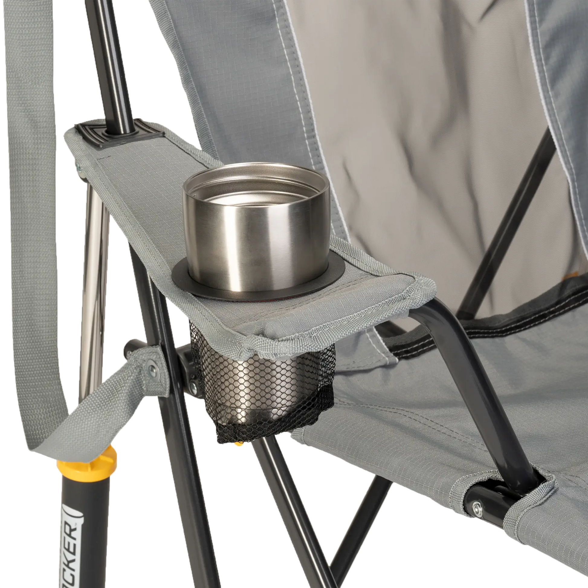 Luxury Camp Comfort Pro Rocker - Choice 375 - Patented Spring-Action Rocking Chair for Camping Detail