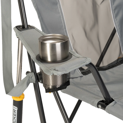 Luxury Camp Comfort Pro Rocker - Choice 375 - Patented Spring-Action Rocking Chair for Camping Detail