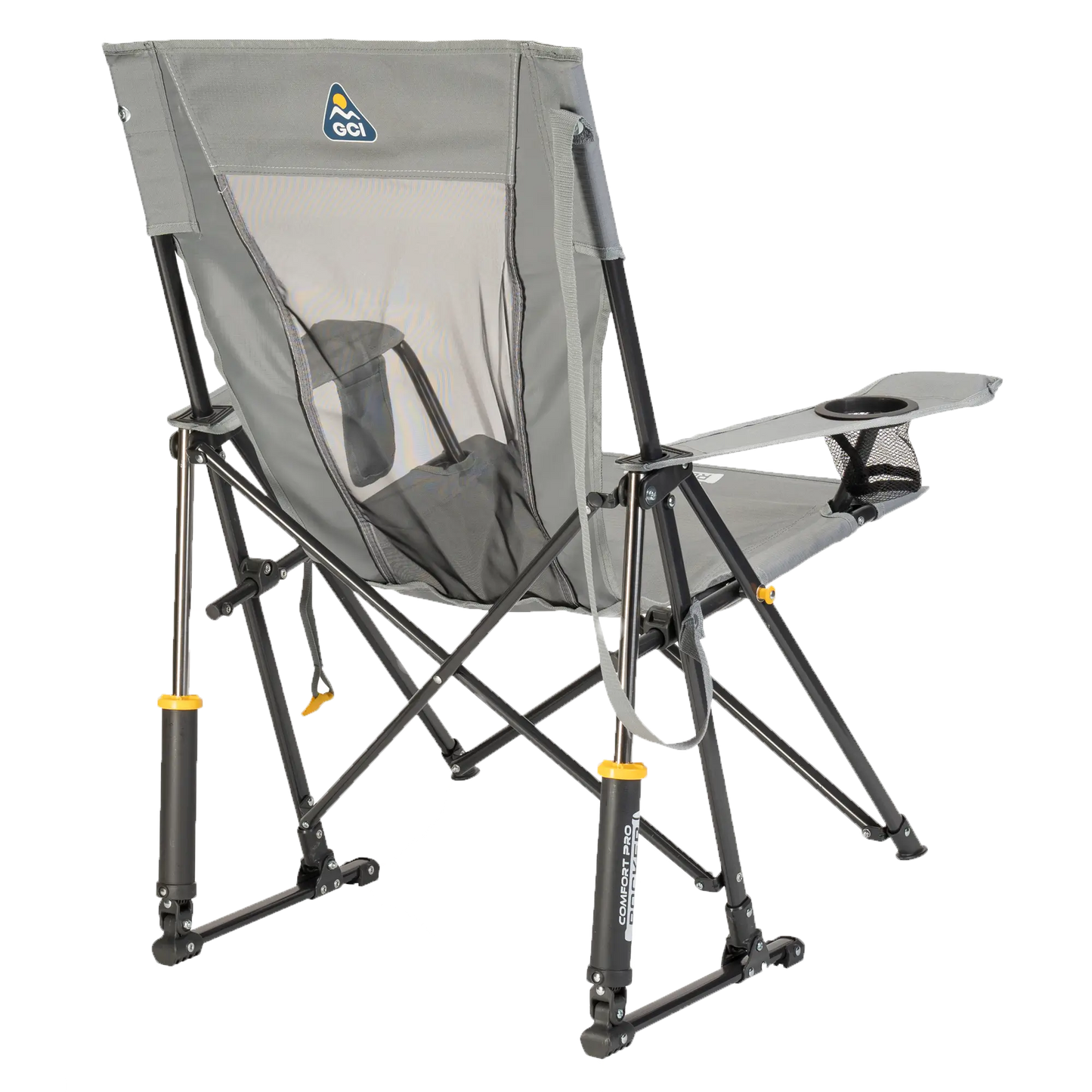 Luxury Camp Comfort Pro Rocker - Choice 375 - Patented Spring-Action Rocking Chair for Camping Detail
