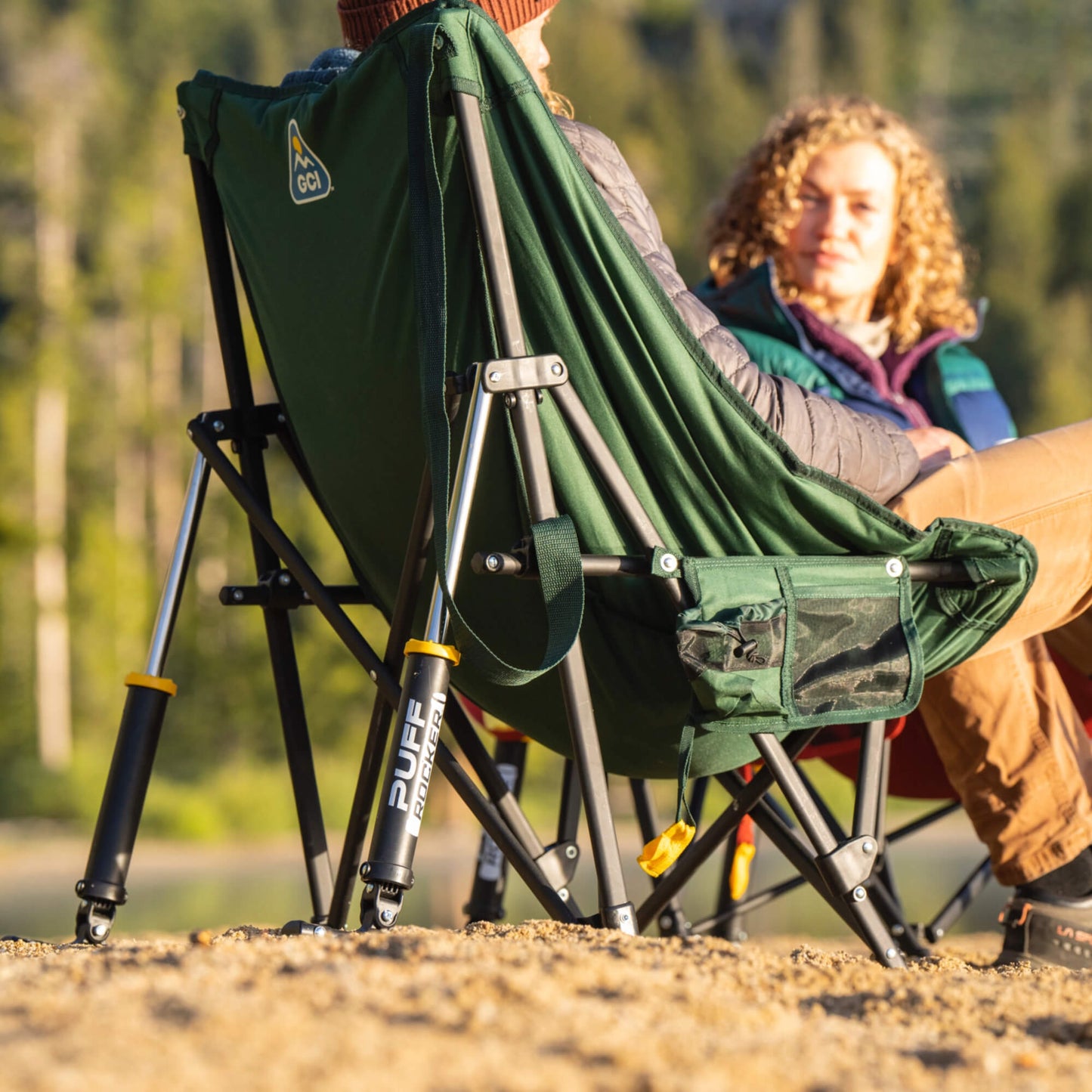 Smooth Motion Puff Rocker - Choice 731 - RoadTrip Rocker Smooth Motion Camp Chair Detail