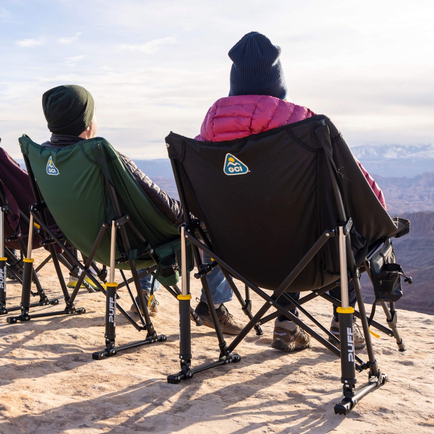 Smooth Motion Puff Rocker - Choice 731 - RoadTrip Rocker Smooth Motion Camp Chair Detail
