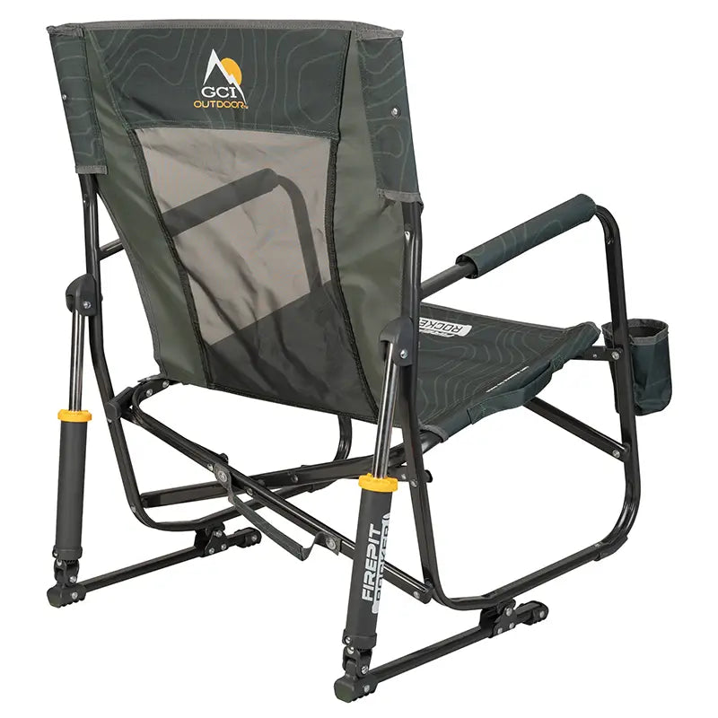 Smooth Motion FirePit Rocker - Choice 737 - Freestyle Rocker Portable Outdoor Folding Chair Detail