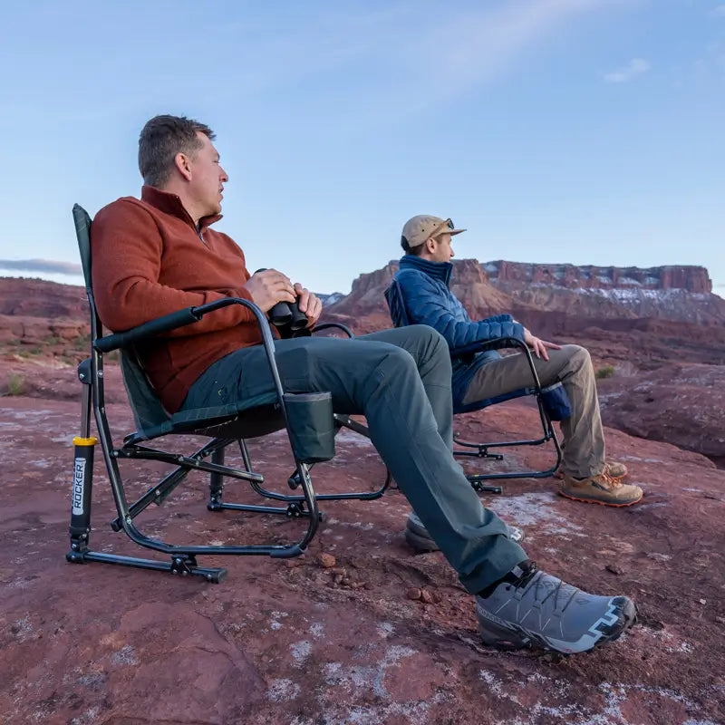 Smooth Motion FirePit Rocker - Choice 737 - Freestyle Rocker Portable Outdoor Folding Chair Detail