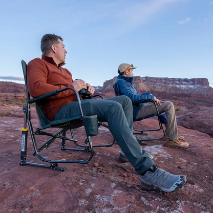 Smooth Motion FirePit Rocker - Choice 737 - Freestyle Rocker Portable Outdoor Folding Chair Detail