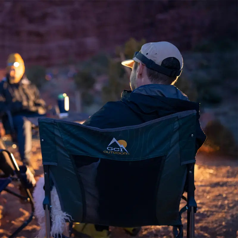 Smooth Motion FirePit Rocker - Choice 737 - Freestyle Rocker Portable Outdoor Folding Chair Detail