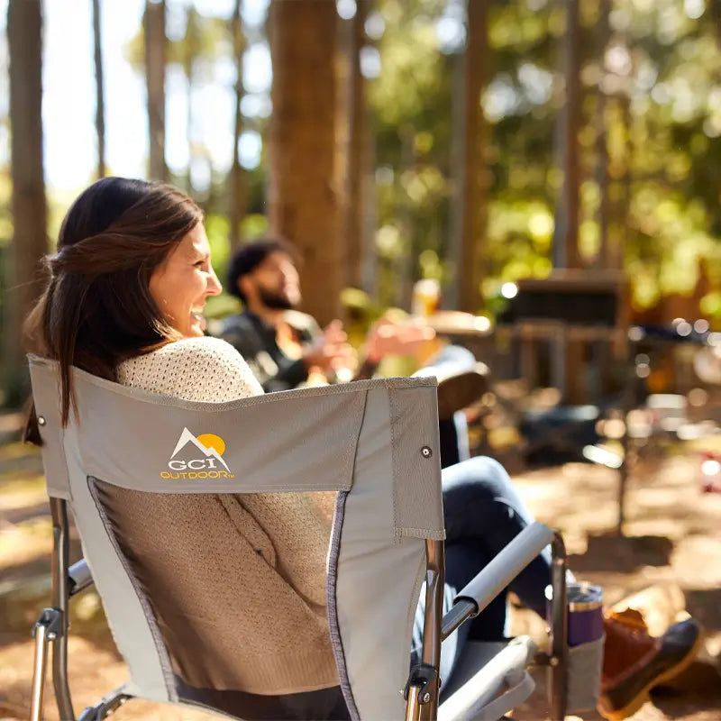 Smooth Motion FirePit Rocker - Choice 737 - Freestyle Rocker Portable Outdoor Folding Chair Detail