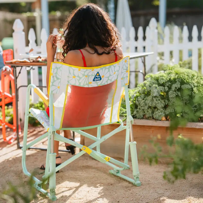 Premium All-Weather Freestyle Rocker - Choice 711 - Freestyle Rocker Portable Outdoor Folding Chair Detail