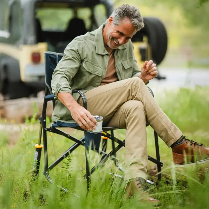 Premium All-Weather Freestyle Rocker - Choice 711 - Freestyle Rocker Portable Outdoor Folding Chair Detail