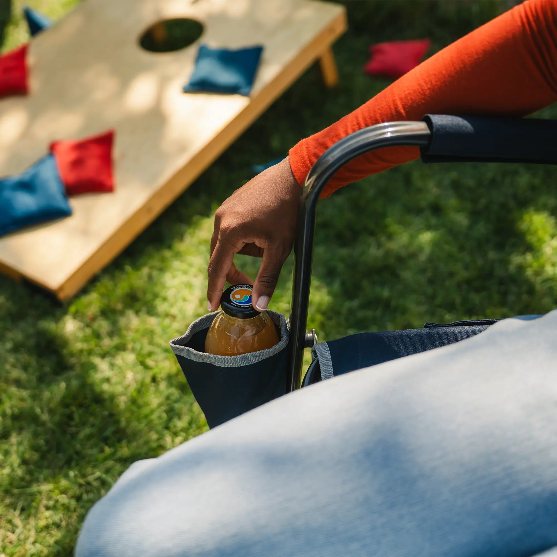 Premium All-Weather Freestyle Rocker - Choice 711 - Freestyle Rocker Portable Outdoor Folding Chair Detail