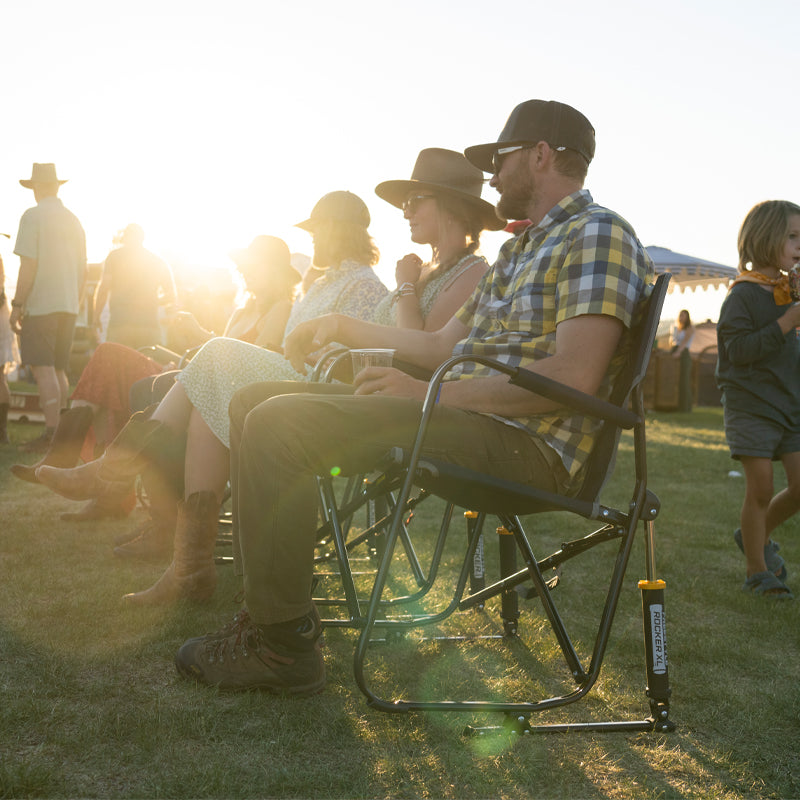 Heavy-Duty Freestyle Freestyle Rocker XL - Choice 552 - Patented Spring-Action Rocking Chair for Camping Detail