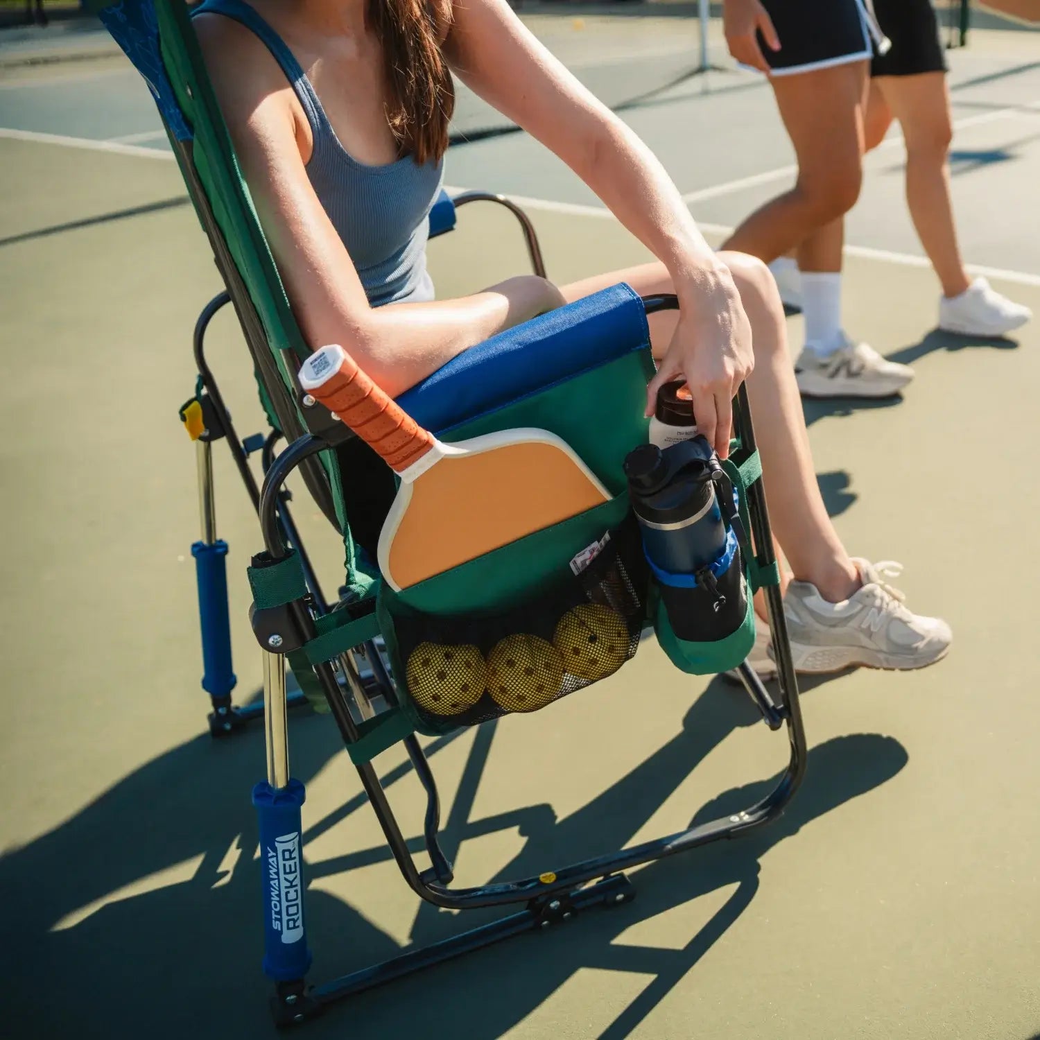 Heavy-Duty Freestyle Stowaway Rocker - Choice 794 - Patented Spring-Action Rocking Chair for Camping Detail