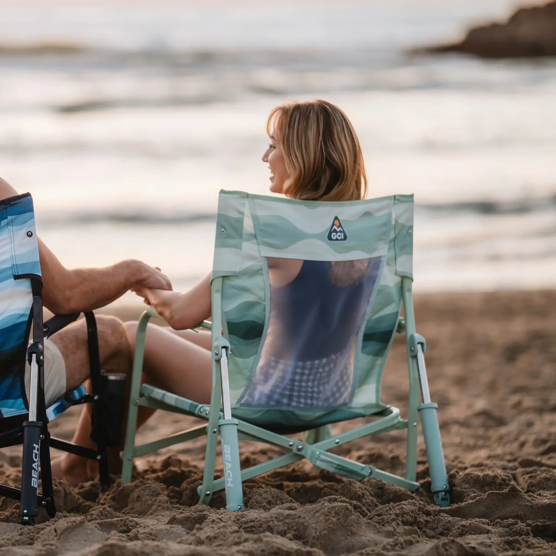 Premium All-Weather Beach Rocker - Choice 712 - RoadTrip Rocker Smooth Motion Camp Chair Detail