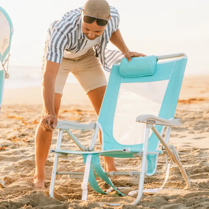 Sand-Friendly Big Surf with Slide Table - Choice 334 - Rust-Resistant Aluminum Sand-Friendly Lounge Chair Detail