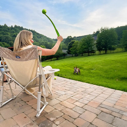 Luxury Camp Kickback Rocker - Choice 345 - Heavy-Duty Kickback Rocker with Beverage Holder Detail