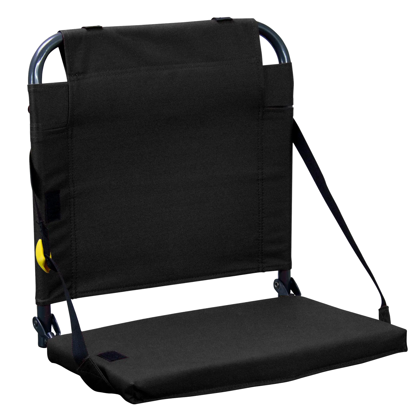 Ergonomic Back-Support BleacherBack - Choice 696 - Bleacher-Friendly Stadium Chair with Back Support - Black
