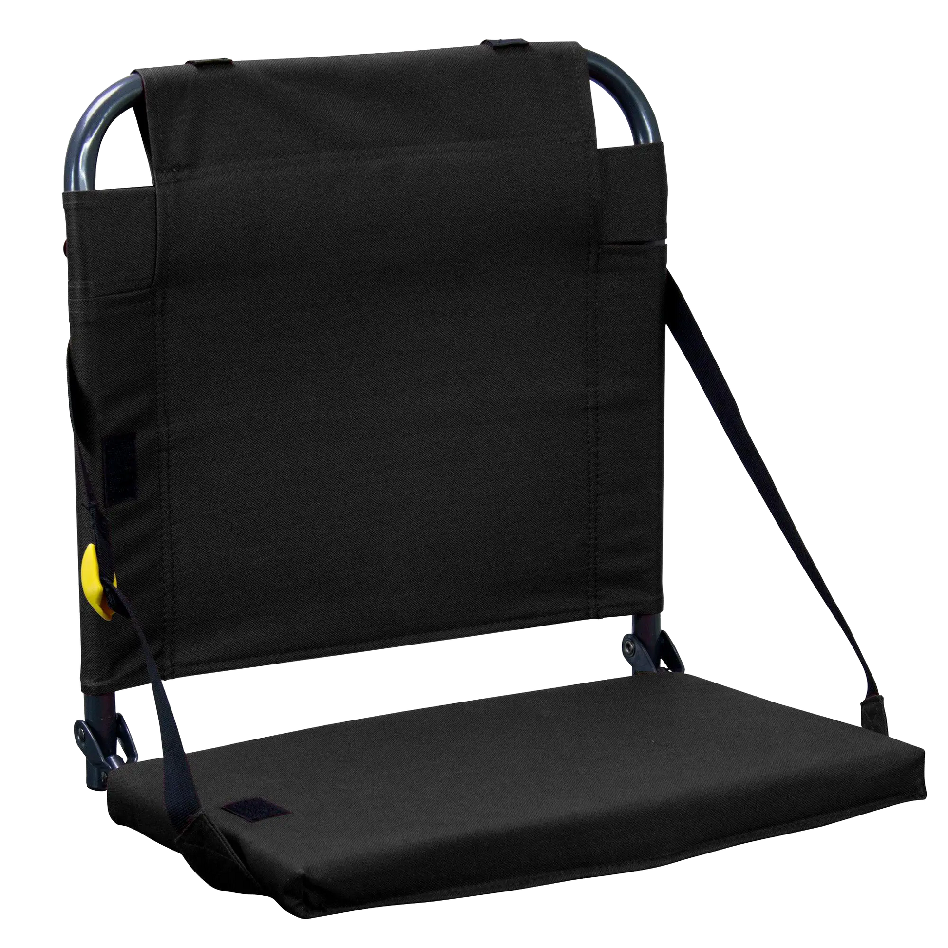 Ergonomic Back-Support BleacherBack - Choice 696 - Bleacher-Friendly Stadium Chair with Back Support - Black