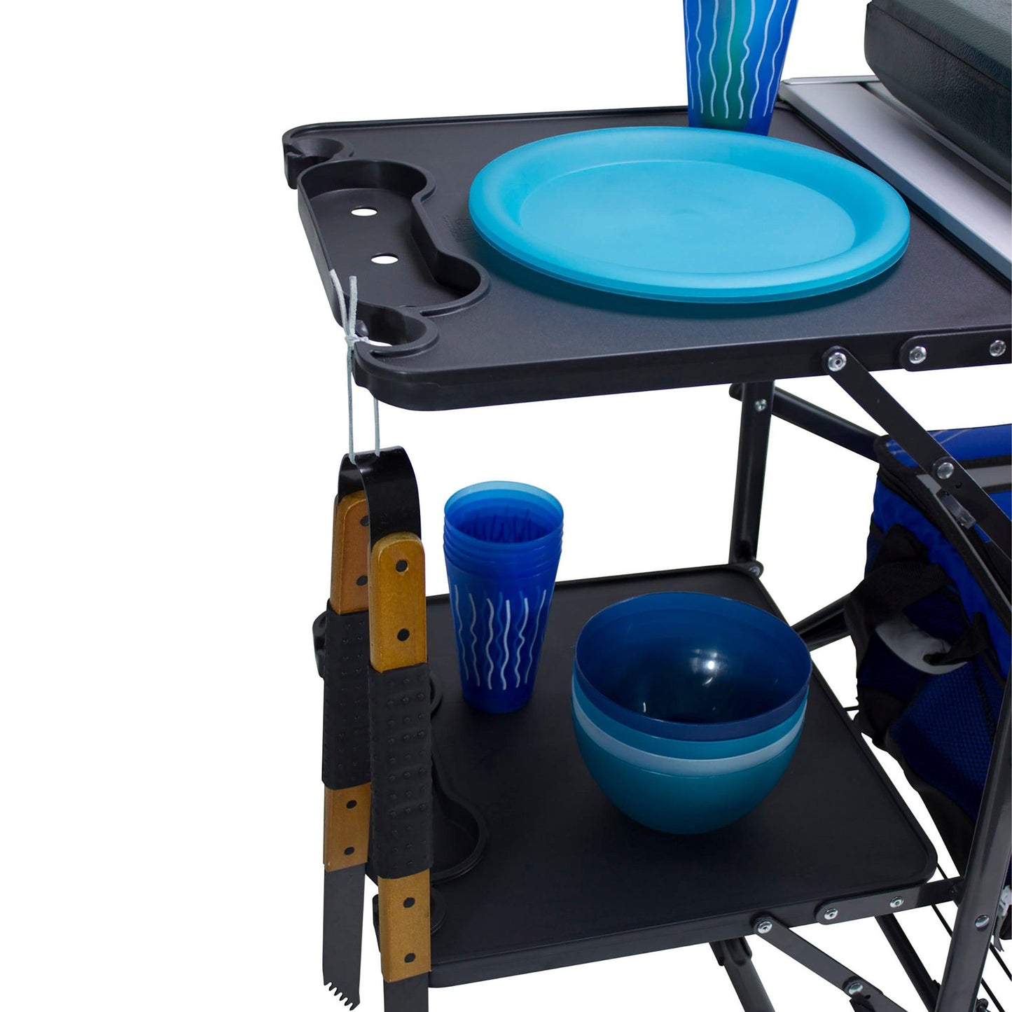 Portable Culinary Master Cook Station - Choice 171 - Portable Compact BBQ Grilling Tool Set Detail
