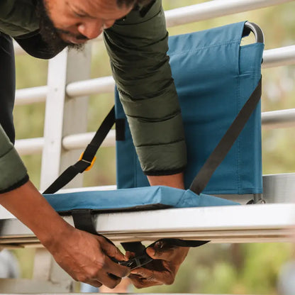 Ergonomic Back-Support BleacherBack - Choice 696 - Bleacher-Friendly Stadium Chair with Back Support Detail