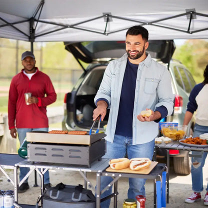 Heavy-Duty Camp Slim-Fold Cook Station - Choice 575 - Portable Compact BBQ Grilling Tool Set Detail