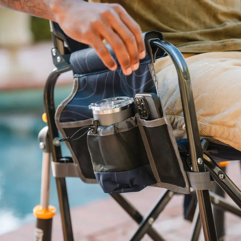 Heavy-Duty Freestyle Stowaway Rocker - Choice 794 - Patented Spring-Action Rocking Chair for Camping Detail