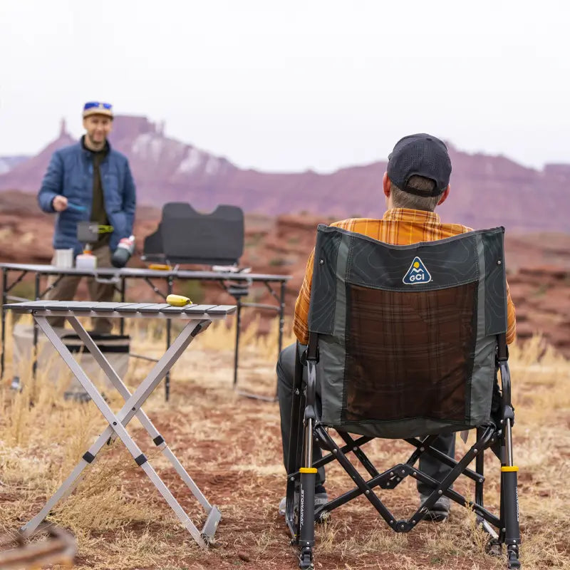 Heavy-Duty Freestyle Stowaway Rocker - Choice 794 - Patented Spring-Action Rocking Chair for Camping Detail