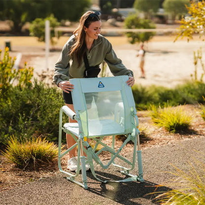 Heavy-Duty Freestyle Stowaway Rocker - Choice 794 - Patented Spring-Action Rocking Chair for Camping Detail