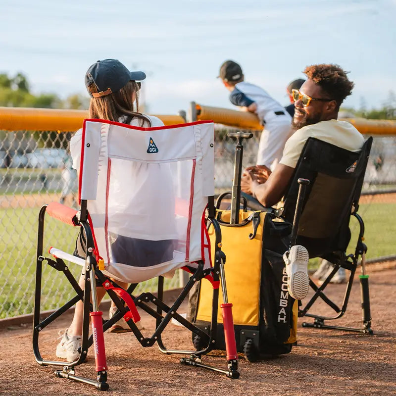 Heavy-Duty Freestyle Stowaway Rocker - Choice 794 - Patented Spring-Action Rocking Chair for Camping Detail