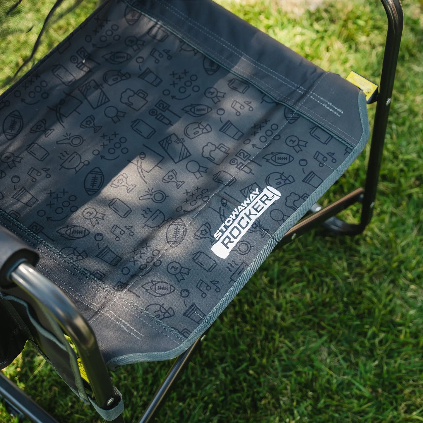 Heavy-Duty Freestyle Stowaway Rocker - Choice 794 - Patented Spring-Action Rocking Chair for Camping Detail