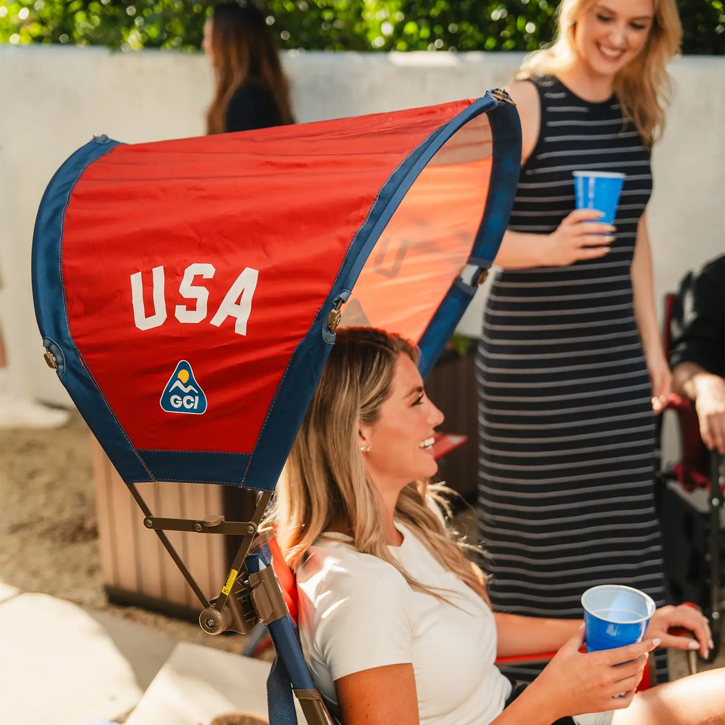 Heavy Duty SunShade Accessory - USA Anniversary Deluxe - Choice 917 - SunShade Canopy for Beach & Camping Detail
