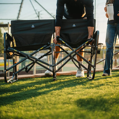 Premium All-Weather Tandem Rocker - Choice 227 - Freestyle Rocker Portable Outdoor Folding Chair Detail