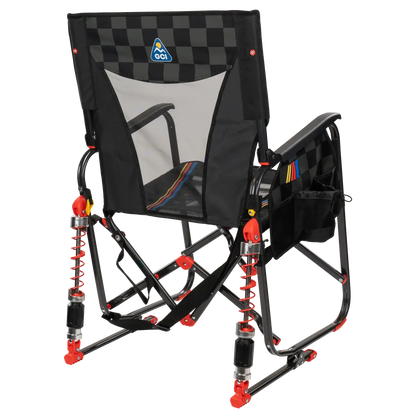 Heavy-Duty Freestyle Adjustable Rocker - NASCAR - Choice 899 - Heavy-Duty Kickback Rocker with Beverage Holder Detail