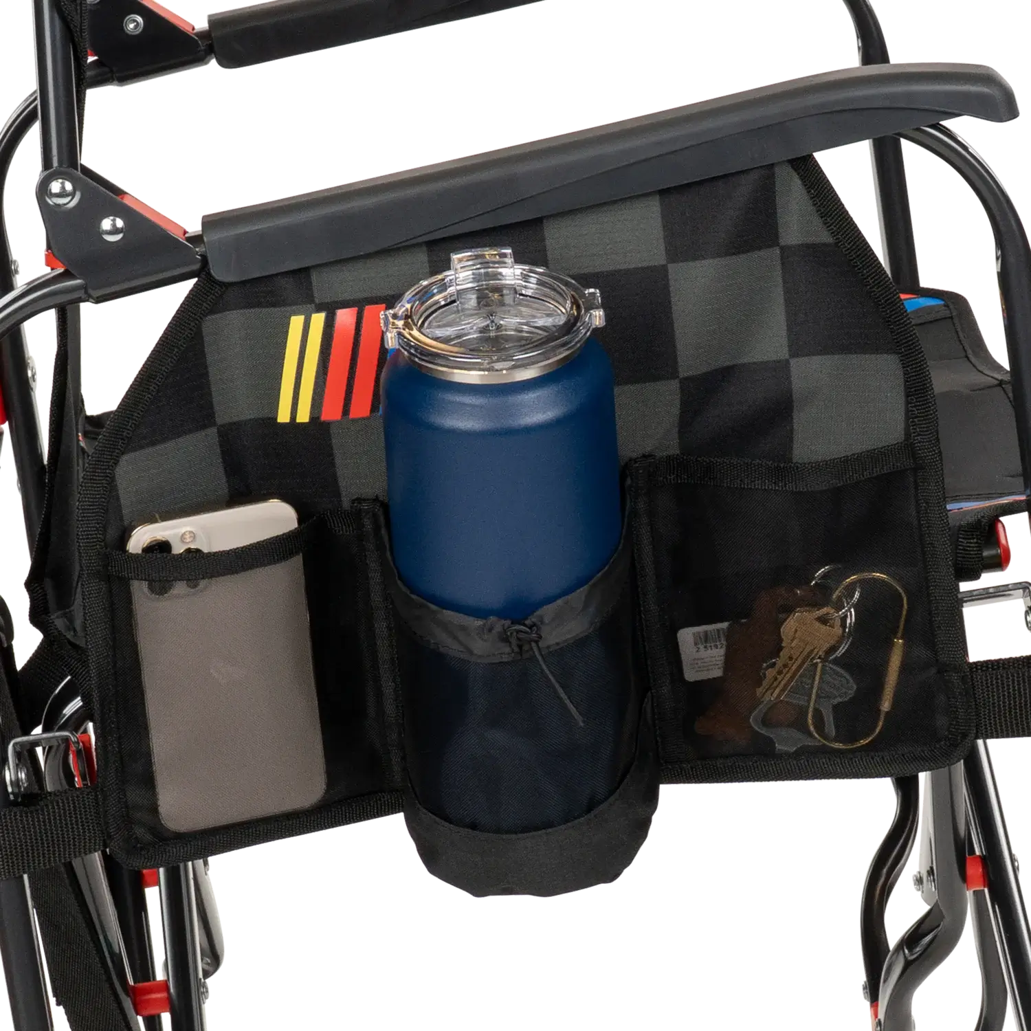 Heavy-Duty Freestyle Adjustable Rocker - NASCAR - Choice 899 - Heavy-Duty Kickback Rocker with Beverage Holder Detail