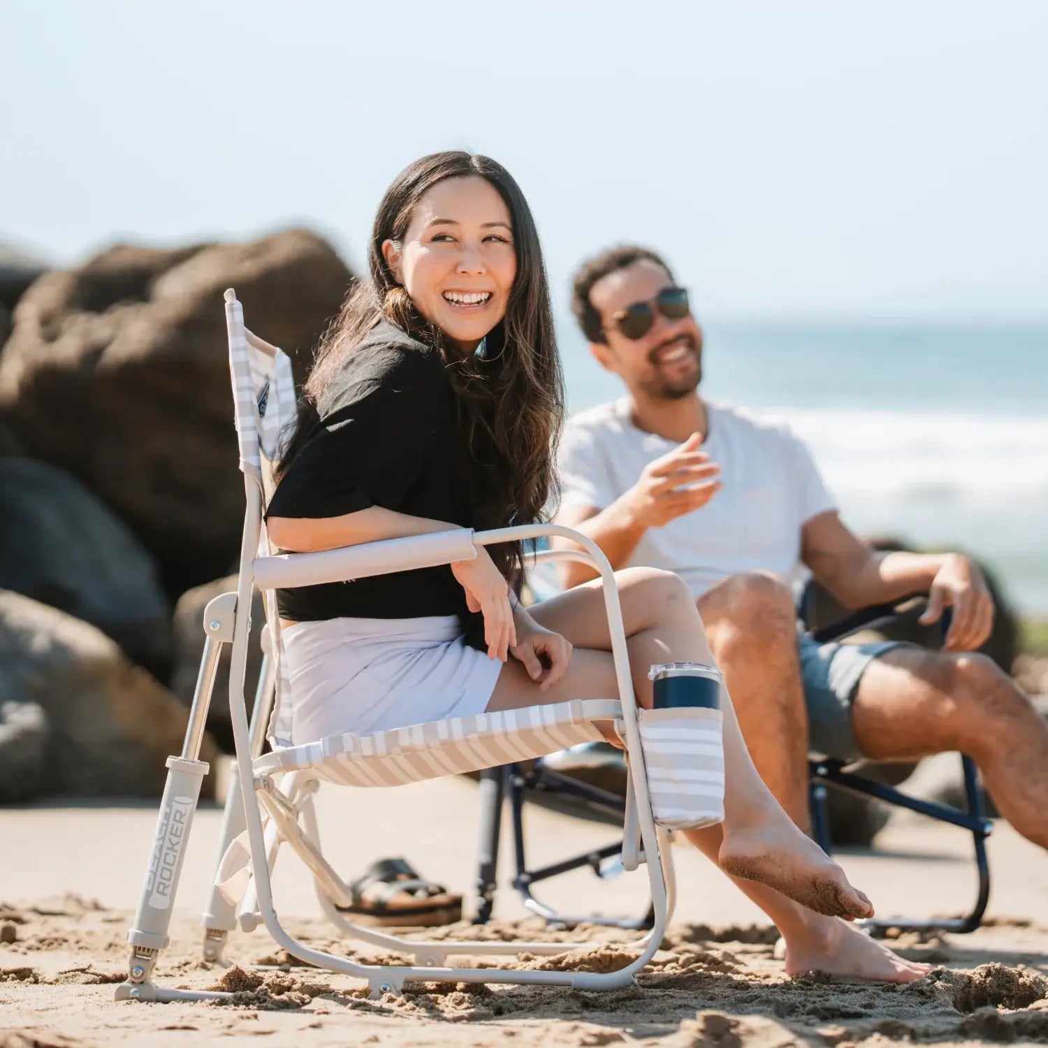 Premium All-Weather Beach Rocker - Choice 712 - RoadTrip Rocker Smooth Motion Camp Chair Detail