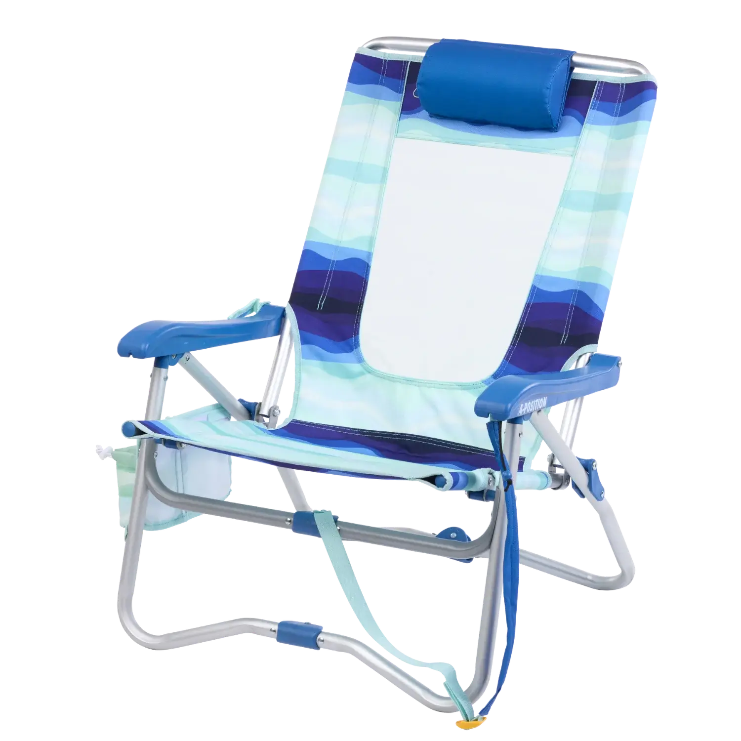 Sand-Friendly Bi-Fold Beach Chair - Choice 601 - Rust-Resistant Aluminum Sand-Friendly Lounge Chair Detail