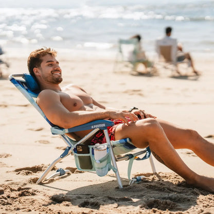 Sand-Friendly Bi-Fold Beach Chair - Choice 601 - Rust-Resistant Aluminum Sand-Friendly Lounge Chair Detail