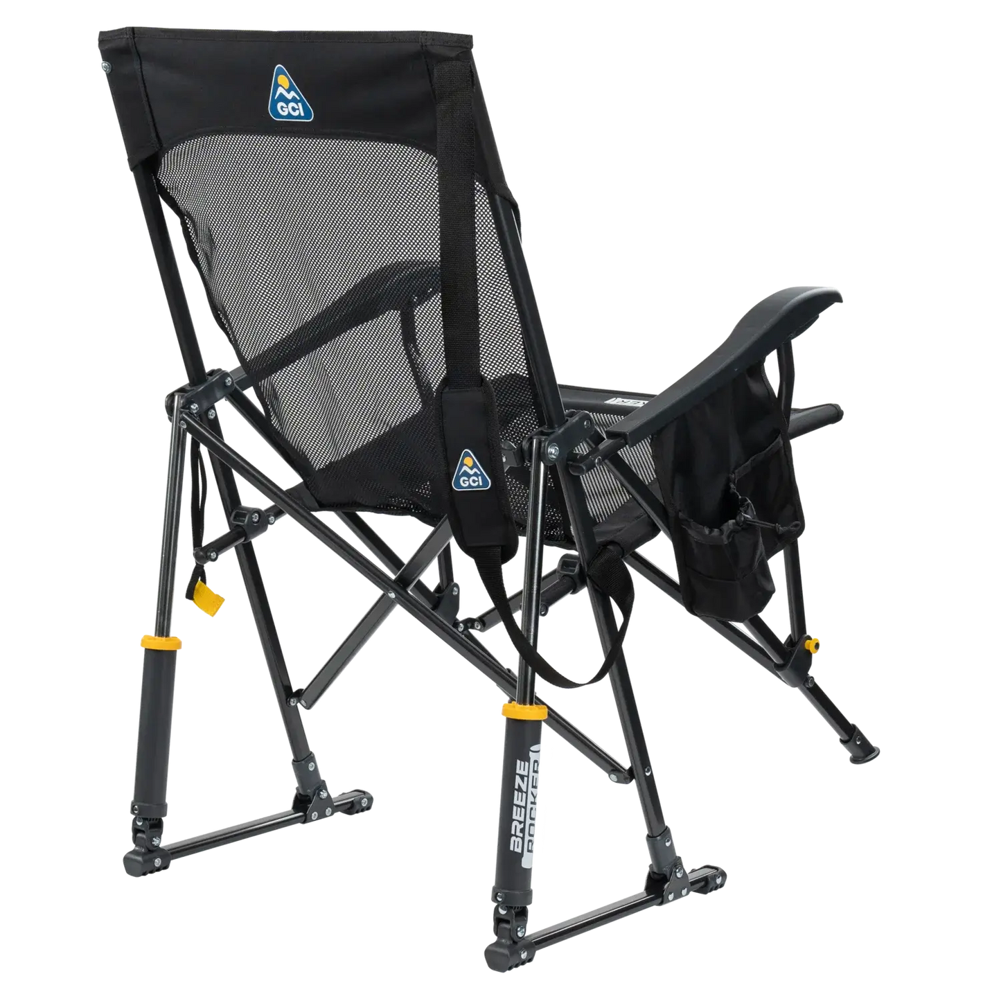 Heavy-Duty Freestyle BreezeRocker - Choice 504 - Heavy-Duty Kickback Rocker with Beverage Holder Detail