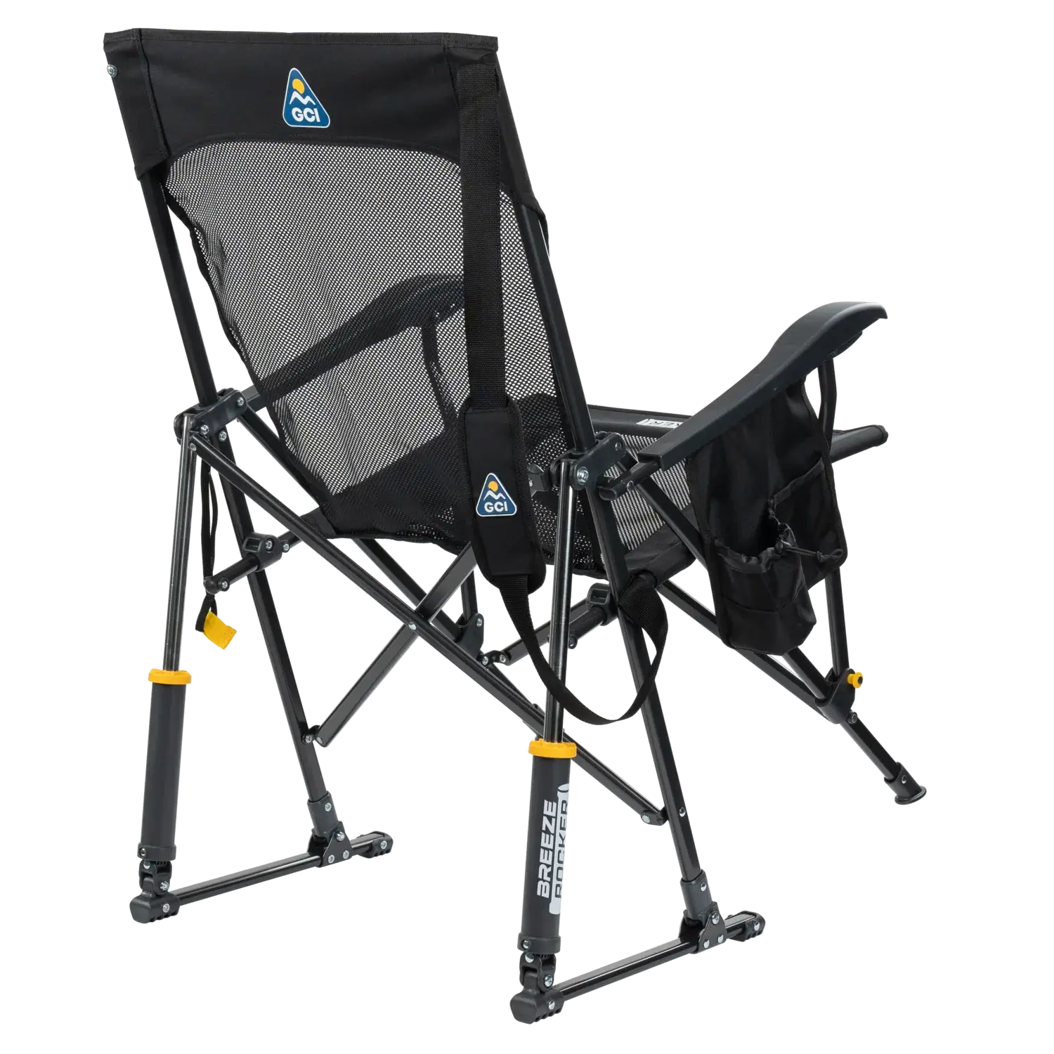 Heavy-Duty Freestyle BreezeRocker - Choice 504 - Heavy-Duty Kickback Rocker with Beverage Holder Detail