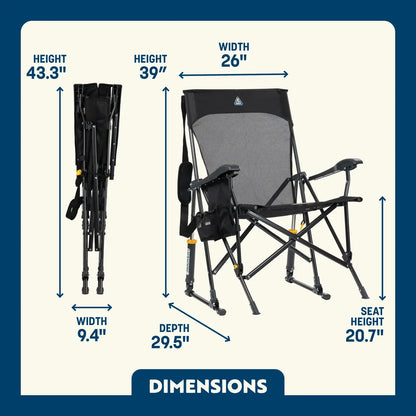 Heavy-Duty Freestyle BreezeRocker - Choice 504 - Heavy-Duty Kickback Rocker with Beverage Holder Detail