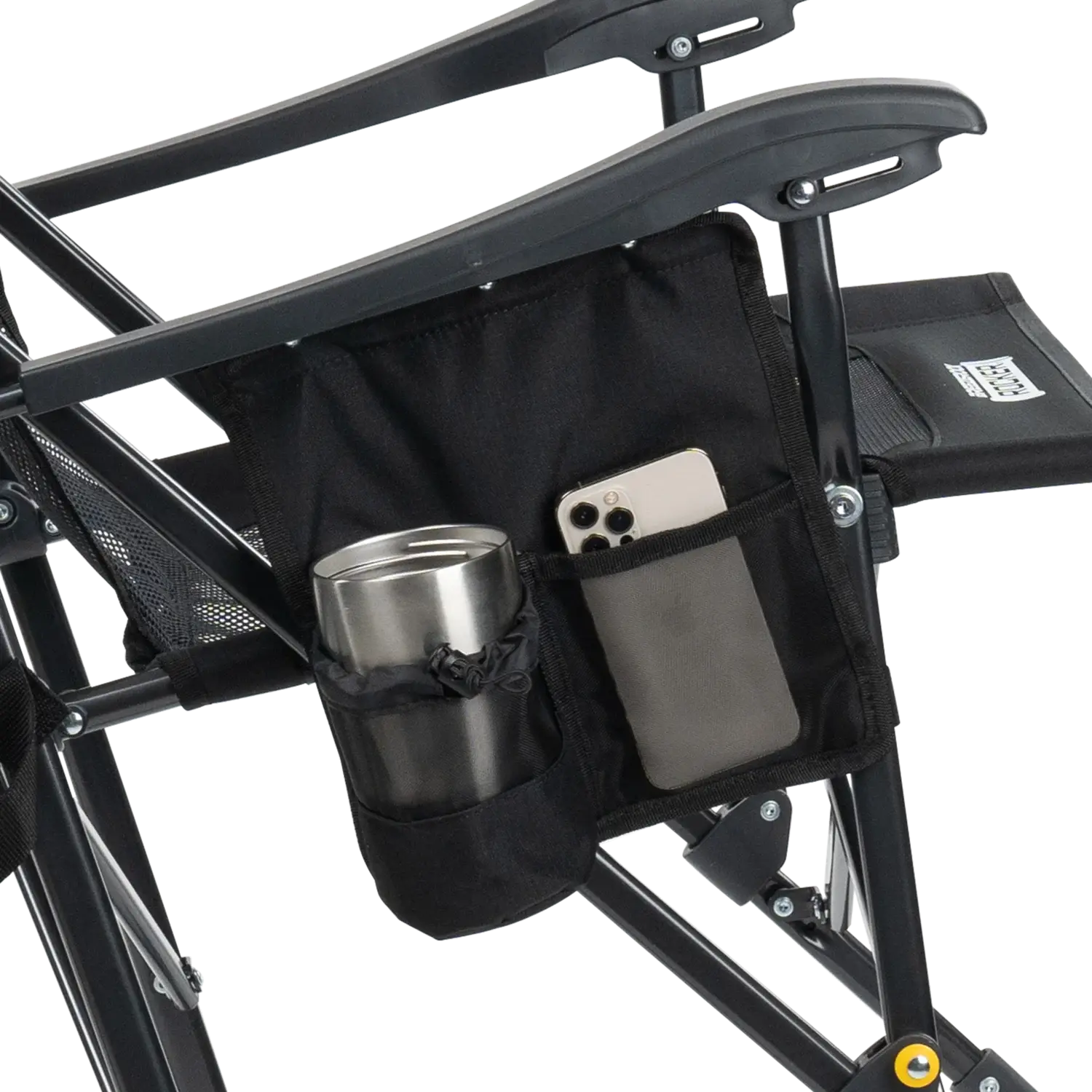 Heavy-Duty Freestyle BreezeRocker - Choice 504 - Heavy-Duty Kickback Rocker with Beverage Holder Detail
