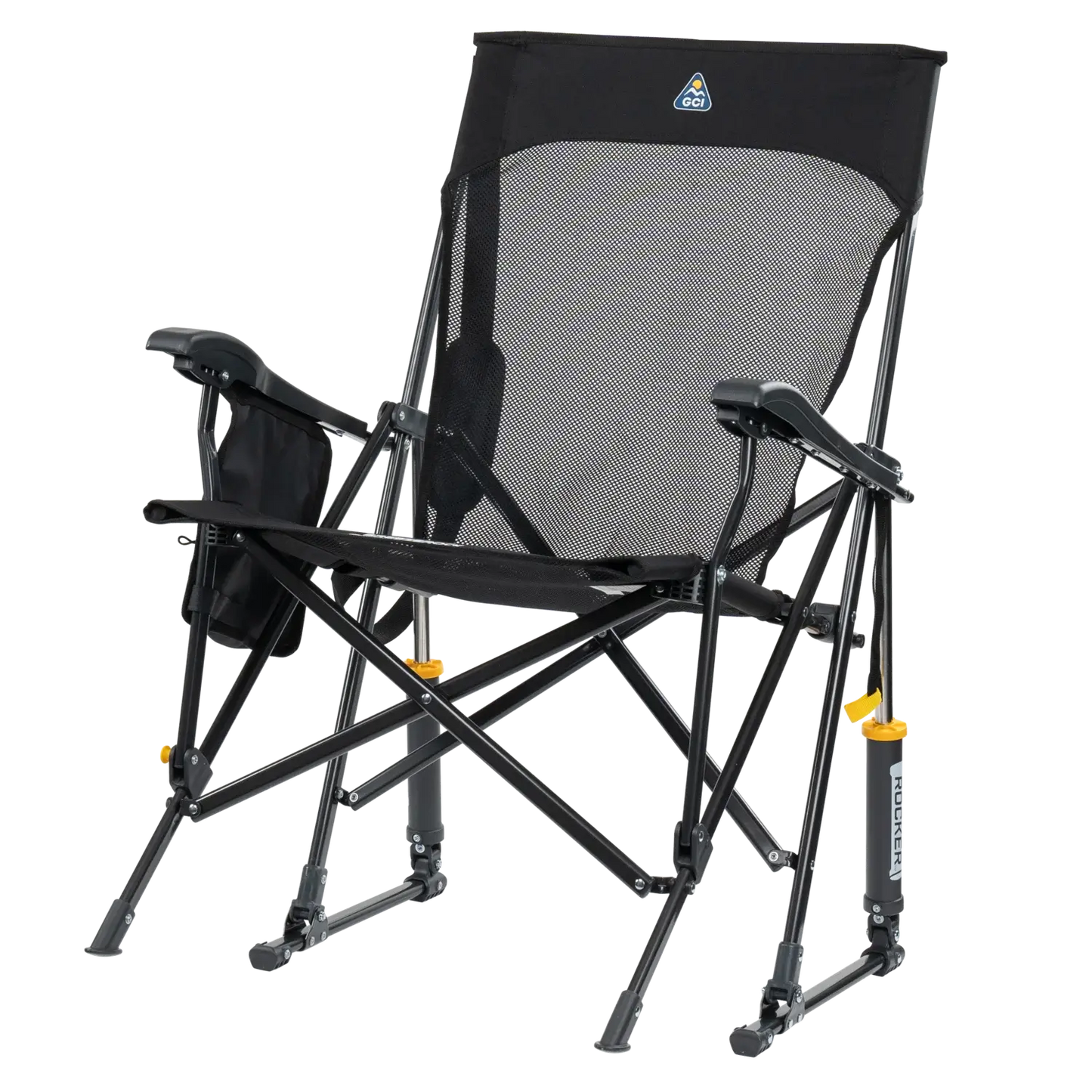 Heavy-Duty Freestyle BreezeRocker - Choice 504 - Heavy-Duty Kickback Rocker with Beverage Holder Detail