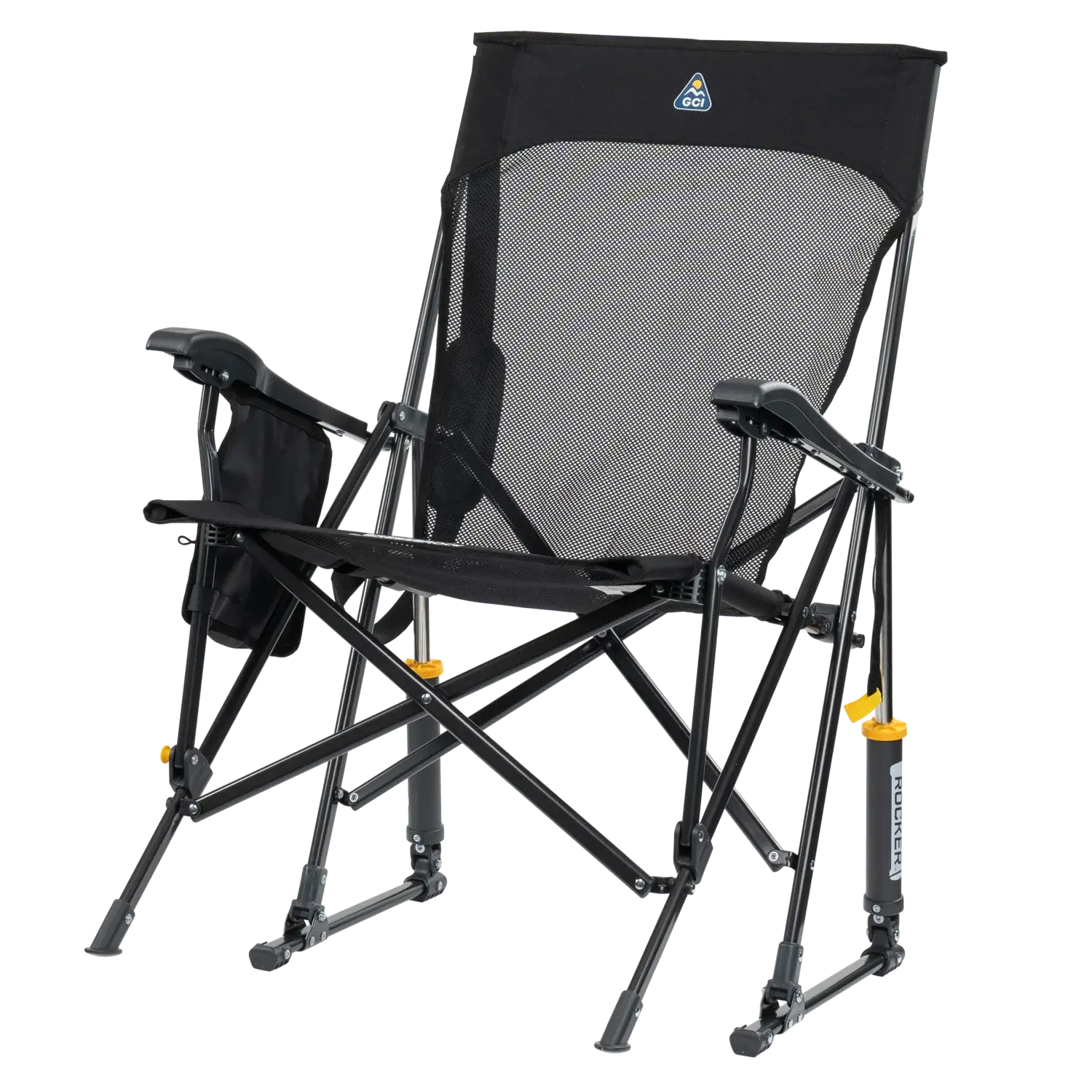 Heavy-Duty Freestyle BreezeRocker - Choice 504 - Heavy-Duty Kickback Rocker with Beverage Holder Detail