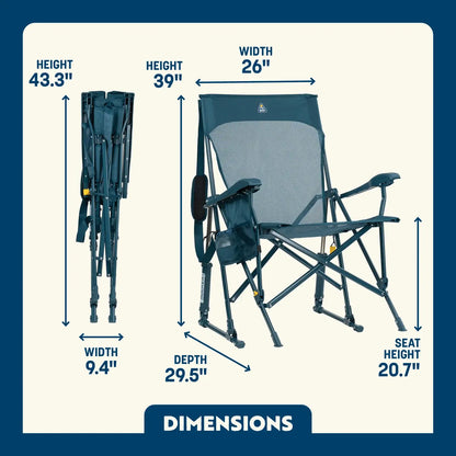 Heavy-Duty Freestyle BreezeRocker - Choice 504 - Heavy-Duty Kickback Rocker with Beverage Holder Detail