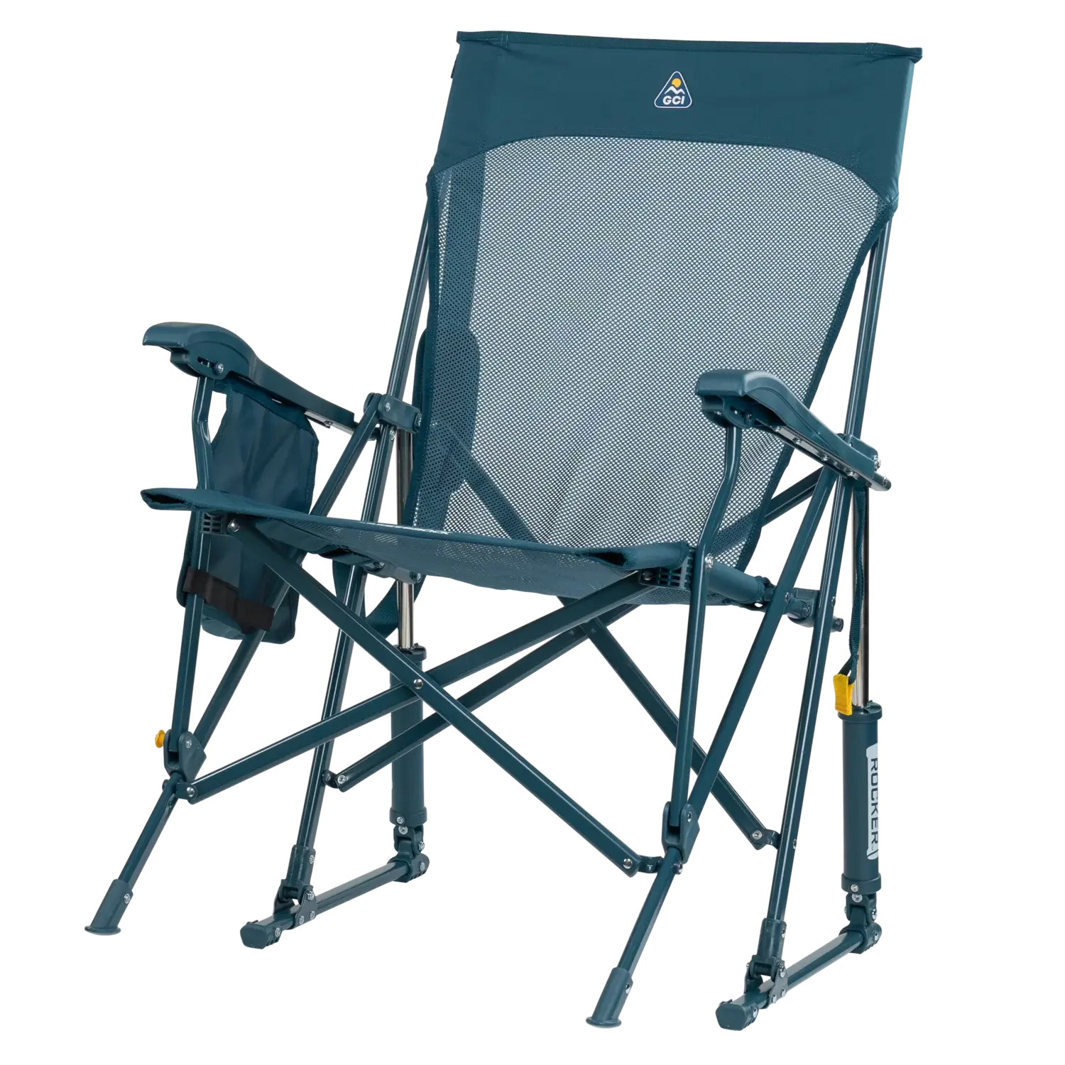 Heavy-Duty Freestyle BreezeRocker - Choice 504 - Heavy-Duty Kickback Rocker with Beverage Holder Detail