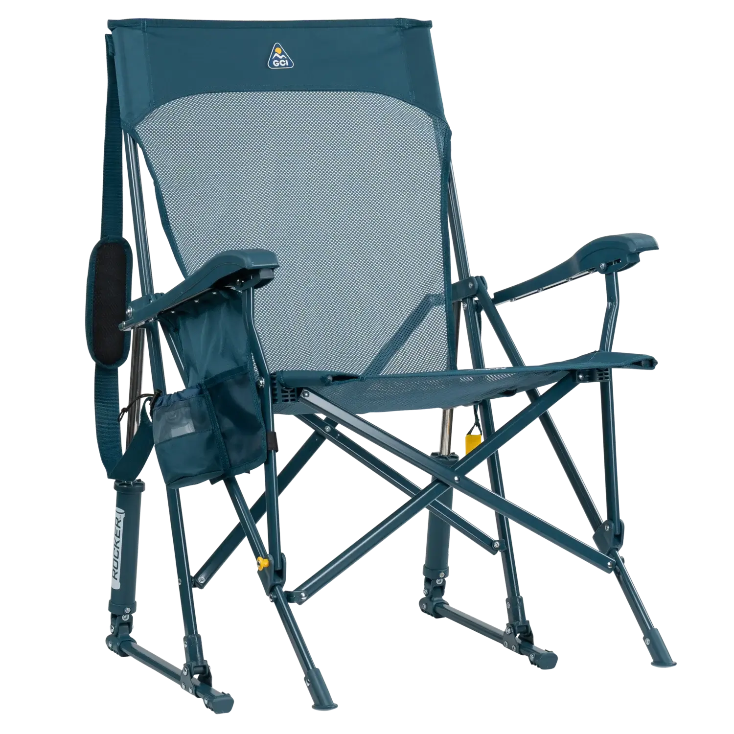 Heavy-Duty Freestyle BreezeRocker - Choice 504 - Heavy-Duty Kickback Rocker with Beverage Holder - Teal