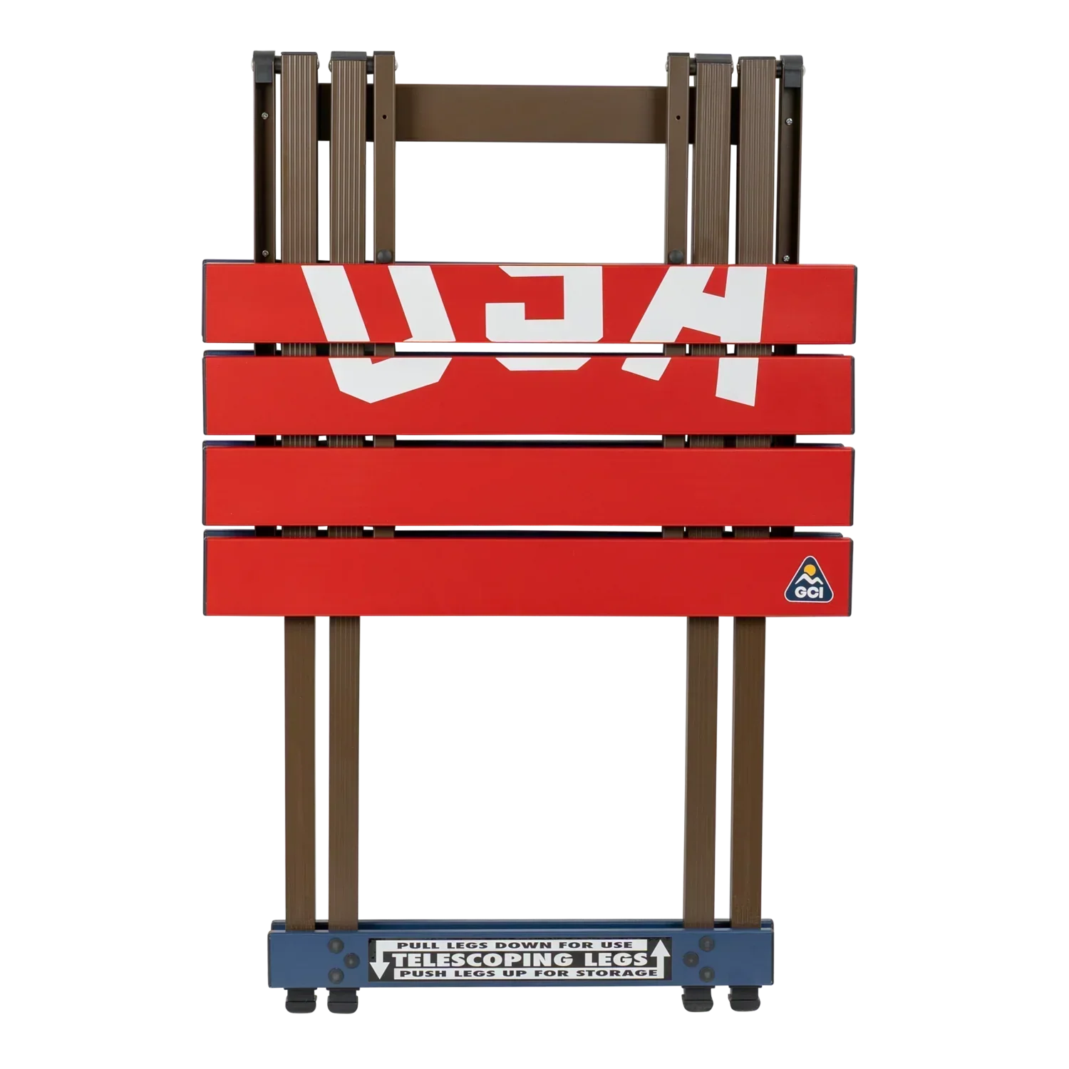 Multi-Functional Cook Compact Camp Table 20 - USA Anniversary Deluxe - Choice 757 - Master Outdoor Kitchen Station for Tailgating & BBQ Detail
