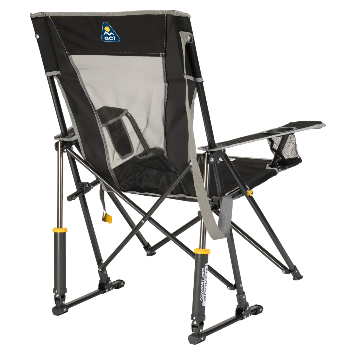 Luxury Camp Comfort Pro Rocker - Choice 375 - Patented Spring-Action Rocking Chair for Camping Detail